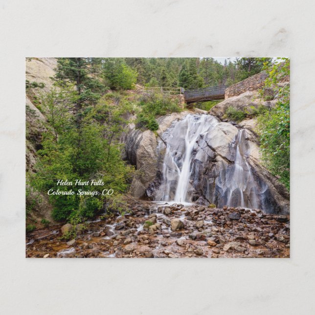 Tarjeta postal de Rocky Helen Hunt Falls (Anverso)
