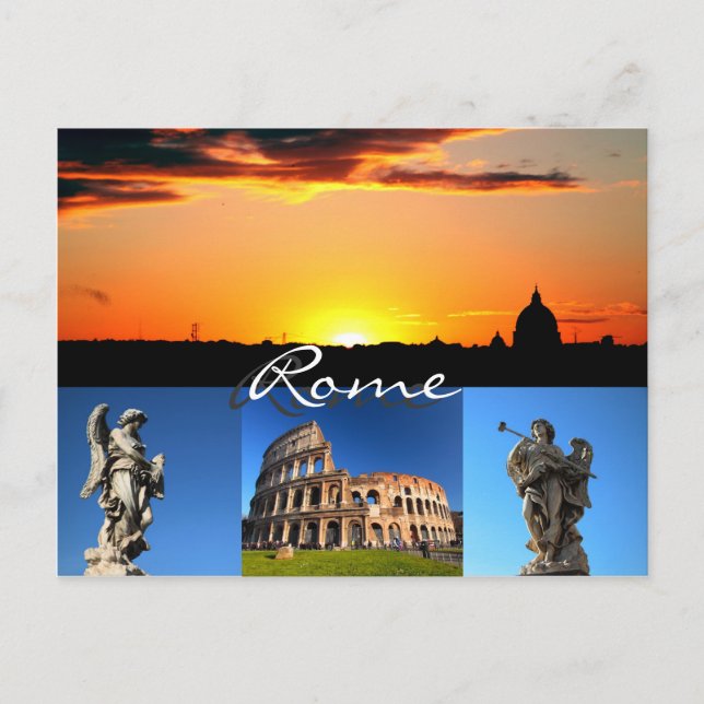 Tarjeta postal de Roma (Anverso)