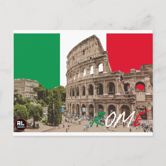 Tarjeta postal de Roma (Anverso)