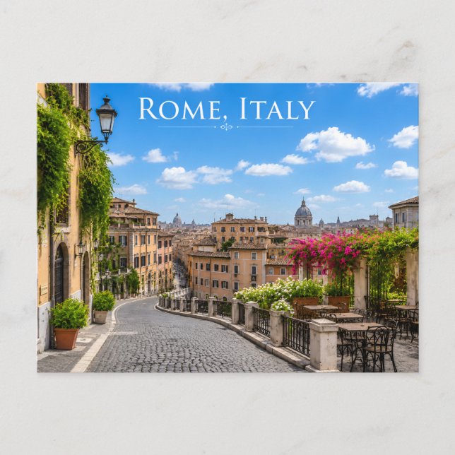 Tarjeta postal de Roma Italia (Anverso)
