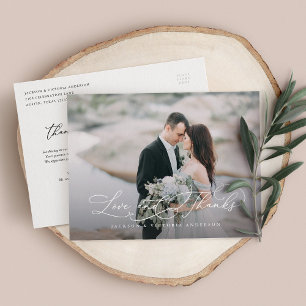 Tarjeta postal de Romance Amor y Agradecimiento
