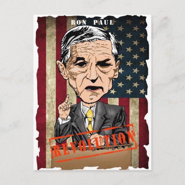 TARJETA POSTAL DE RON PAUL 2012 (Anverso)