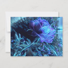 Tarjeta postal de Rosa de jardín eléctrico