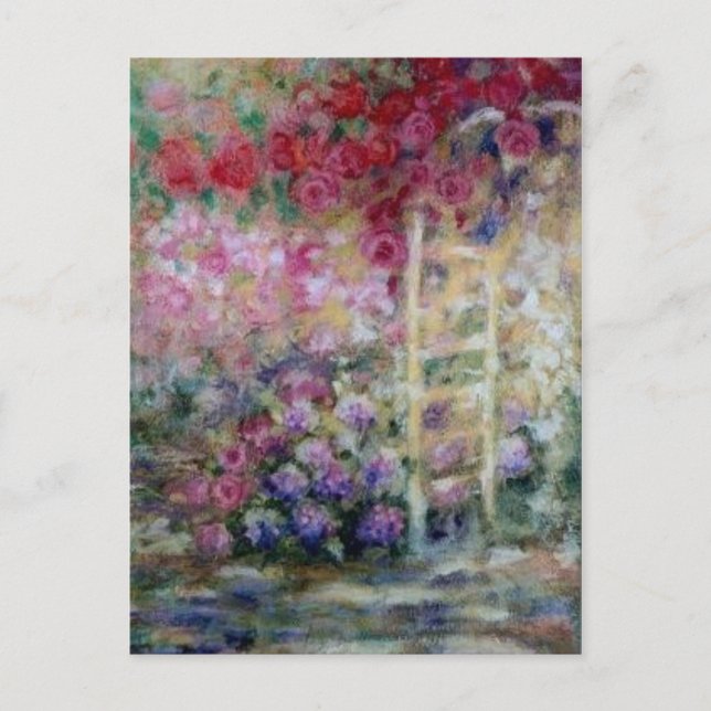 Tarjeta postal de Rosas bailarines (Anverso)