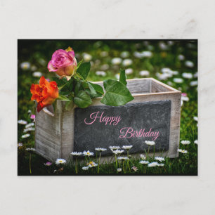 Tarjeta postal de Rosas Rústicas *personalizar sal