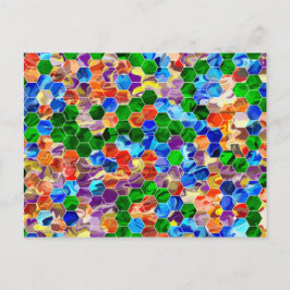 Tarjeta postal de rotación de hexagons