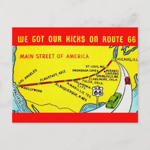 Tarjeta postal de Route 66 - Nos divertimos