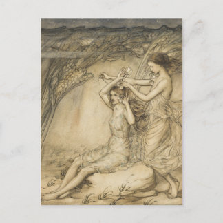 Tarjeta postal de Sabrina Fair de Arthur Rackham