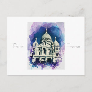 Tarjeta postal de Sacré-Cœur Montmartre París Fran