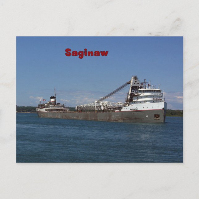 Tarjeta postal de Saginaw (Anverso)