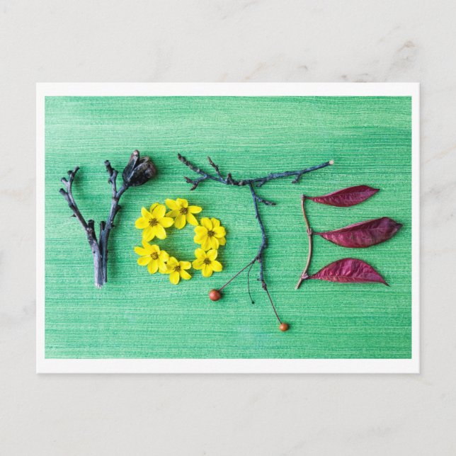 Tarjeta postal de ¡Sal a votar! (Anverso)