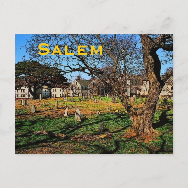 Tarjeta postal de Salem (MA) (Anverso)