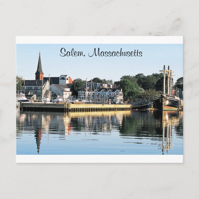 Tarjeta postal de Salem Massachusetts (Anverso)