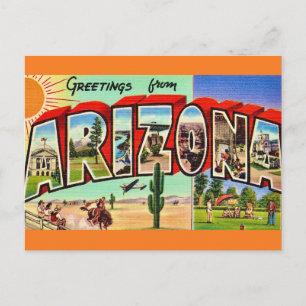 Tarjeta postal de saludo de Arizona