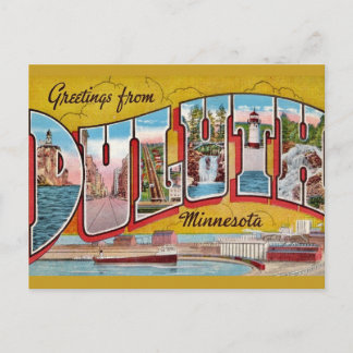 Tarjeta postal de saludo de Duluth