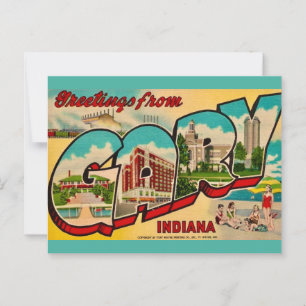 Tarjeta postal de saludo de Gary Indiana