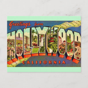 Tarjeta postal de saludo de Hollywood