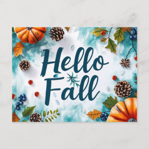 Tarjeta Postal de Saludo de Otoño