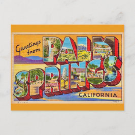Tarjeta postal de saludo Retro Palm Springs