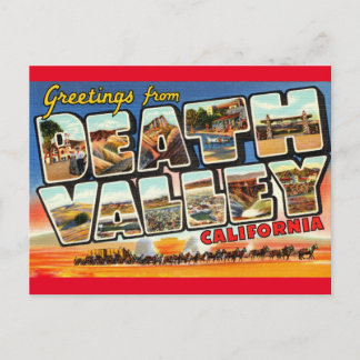 Tarjeta postal de saludo vintage de Death Valley C