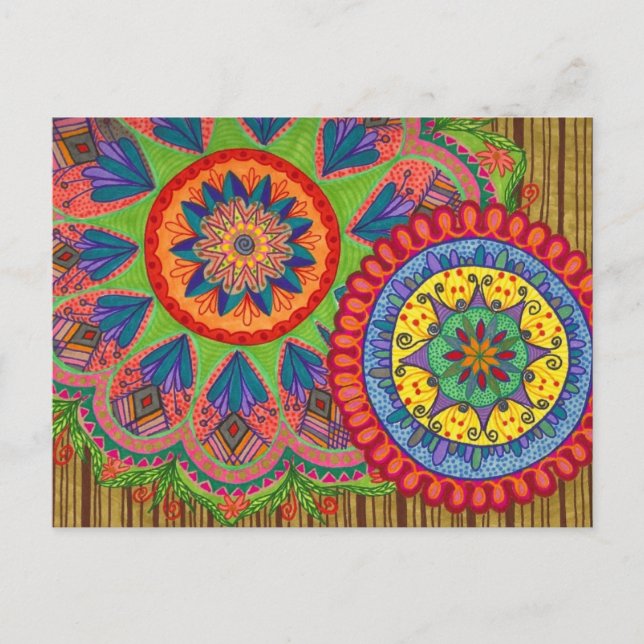 Tarjeta postal de saludos alegres (Anverso)