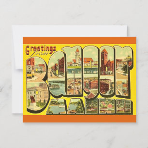 Tarjeta postal de saludos de Bangor Maine