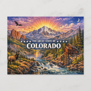 Tarjeta Postal de Saludos de Colorado