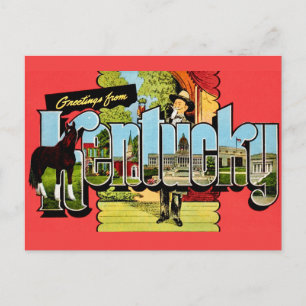 Tarjeta postal de saludos de Kentucky