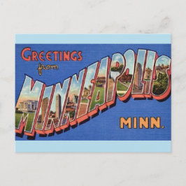 Tarjeta postal de saludos de Minneapolis