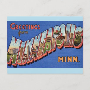 Tarjeta postal de saludos de Minneapolis