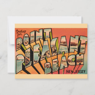 Tarjeta postal de saludos de Point Pleasant Beach