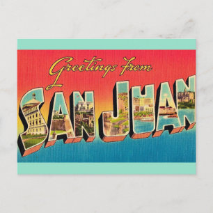 Tarjeta postal de saludos de San Juan
