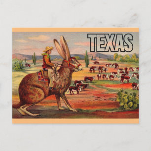 Tarjeta postal de saludos de viaje de Texas - Viaj