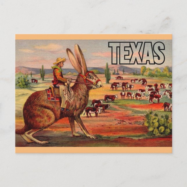 Tarjeta postal de saludos de viaje de Texas - Viaj (Anverso)