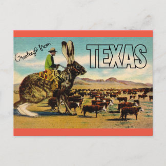 Tarjeta postal de saludos de viaje de Texas - Viaj