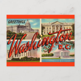 Tarjeta postal de saludos de Washington DC