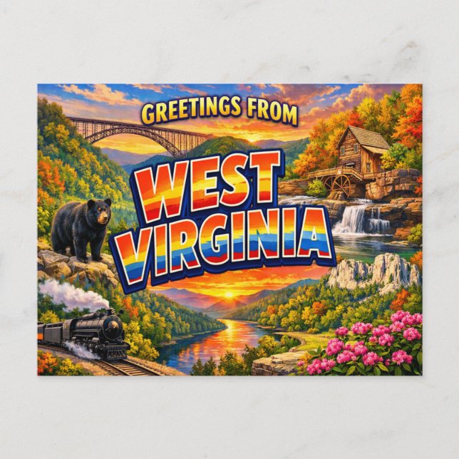 Tarjeta Postal de Saludos del Estado  (Anverso)