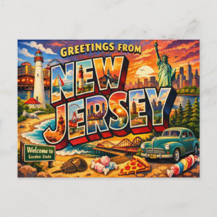 Tarjeta Postal de Saludos del Estado 