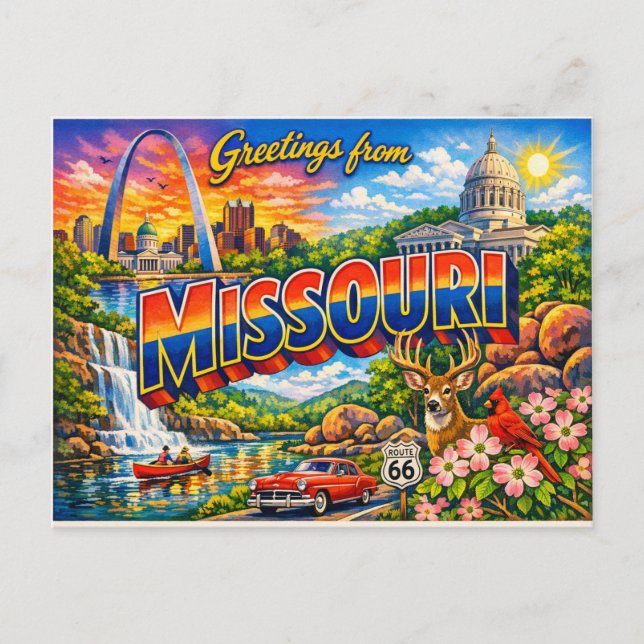 Tarjeta Postal de Saludos del Estado  (Anverso)