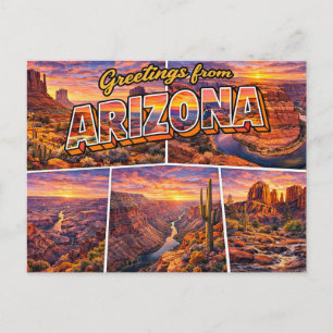 Tarjeta Postal de Saludos desde Arizona