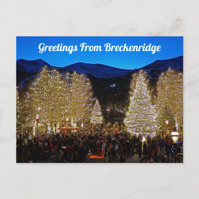 Tarjeta Postal de Saludos desde Breckenridge (Anverso)