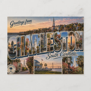 Tarjeta Postal de Saludos desde Charleston Carolin