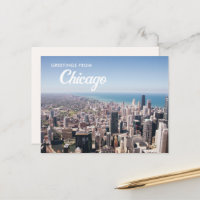 Tarjeta postal de saludos desde Chicago