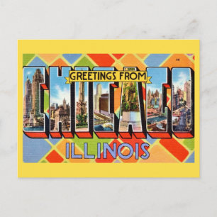 Tarjeta postal de saludos desde Chicago