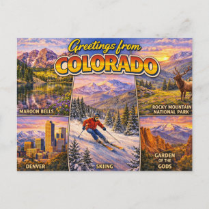 Tarjeta Postal de Saludos desde Colorado