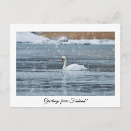 Tarjeta postal de saludos desde Finlandia