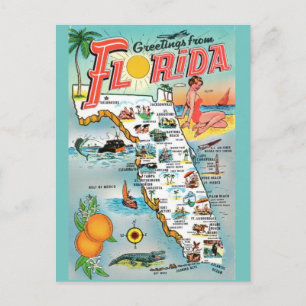 Tarjeta Postal de Saludos desde Florida