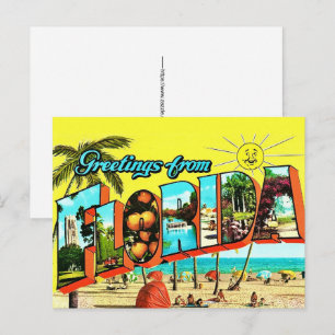 Tarjeta postal de saludos desde Florida