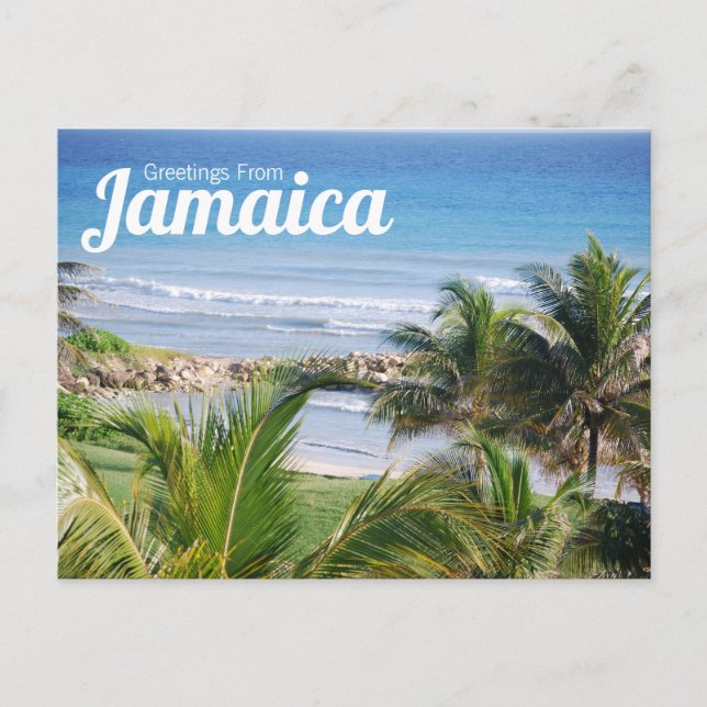 Tarjeta postal de saludos desde Jamaica (Anverso)
