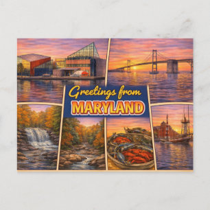 Tarjeta Postal de Saludos desde Maryland